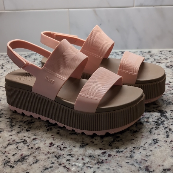 Reef Shoes - Reef Women's Blush Pink Platform Sandals